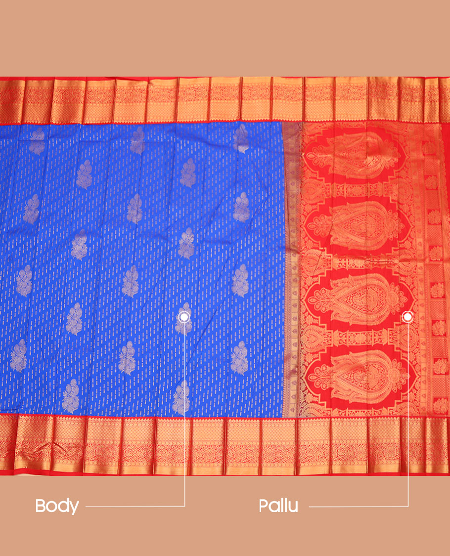 Blue Budget Silk Saree