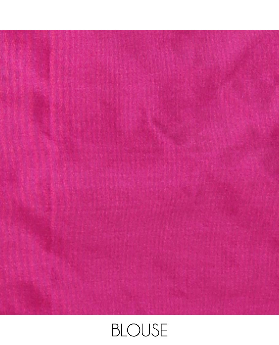 Mustard  allover vari ousi zari checks bhavasha silk saree with velthari design border & self lining, tussels pallu along with contrast plain blouse