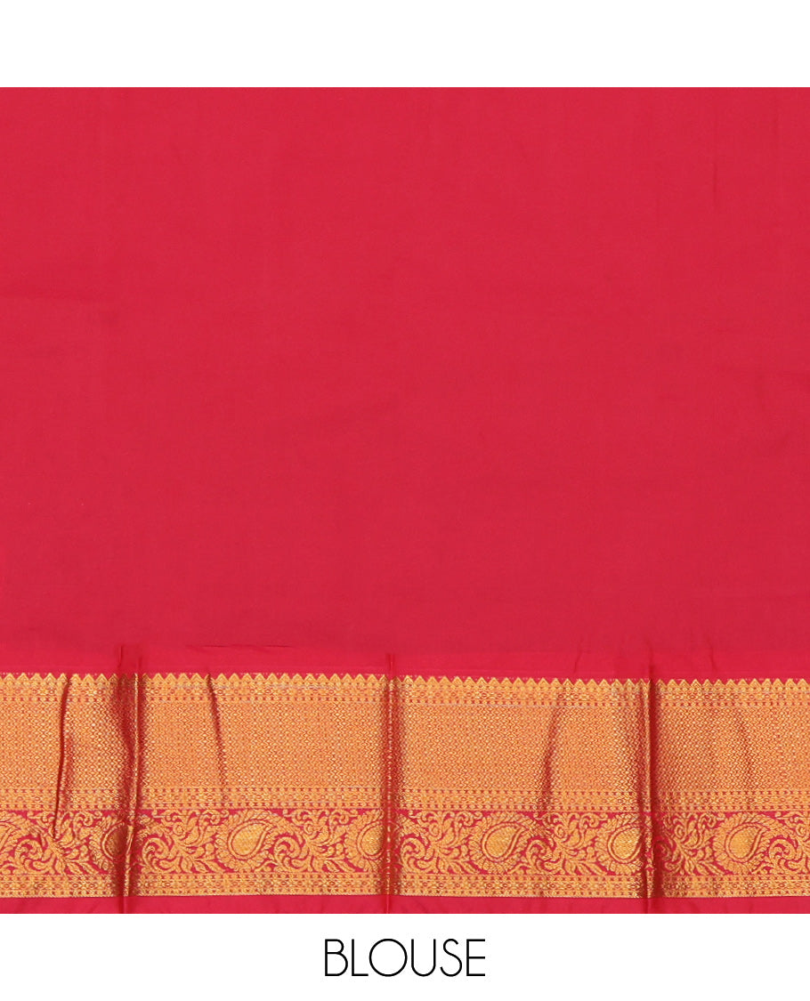 Purple Budget Silk Saree, Adorned with Zari Buttas, a Contrast Traditional Zari Border, Grand Jaal Pallu, and a Contrast Blouse
