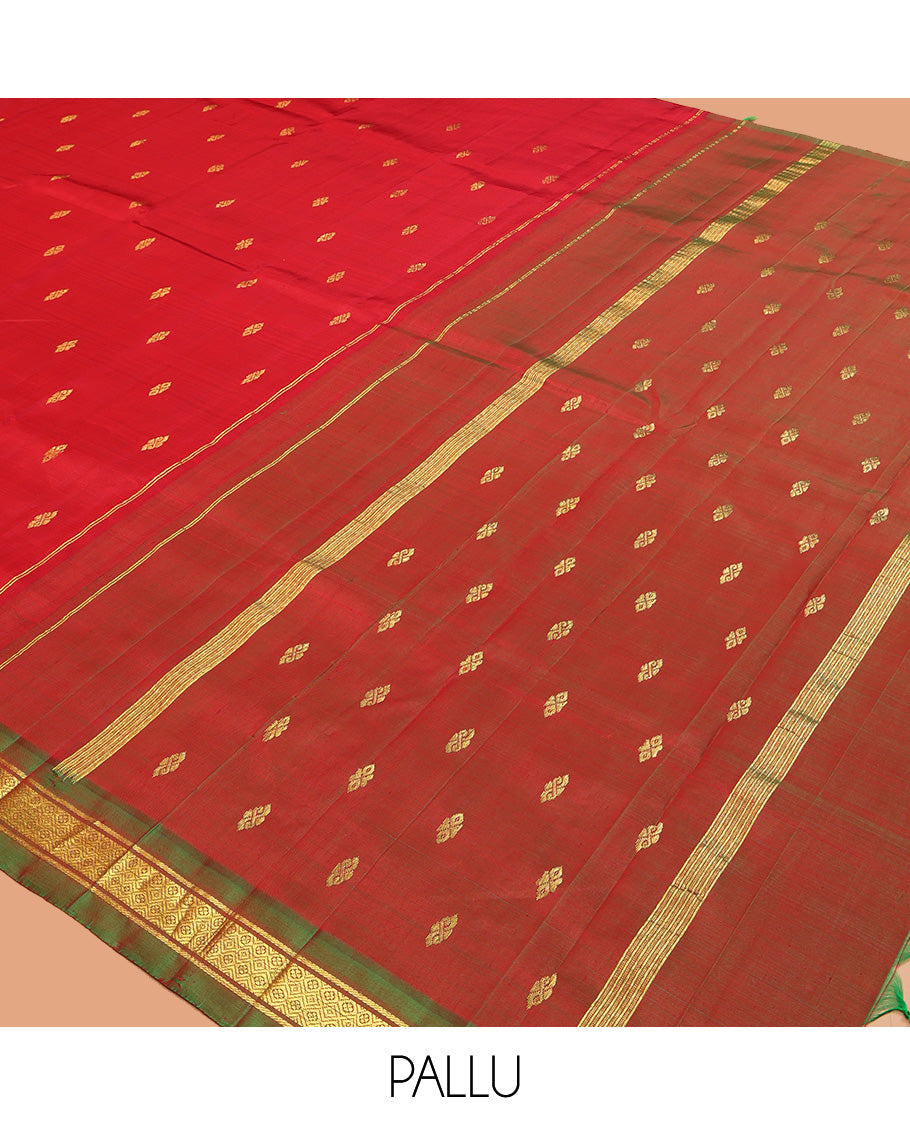 Red Kanchipuram Silk Saree