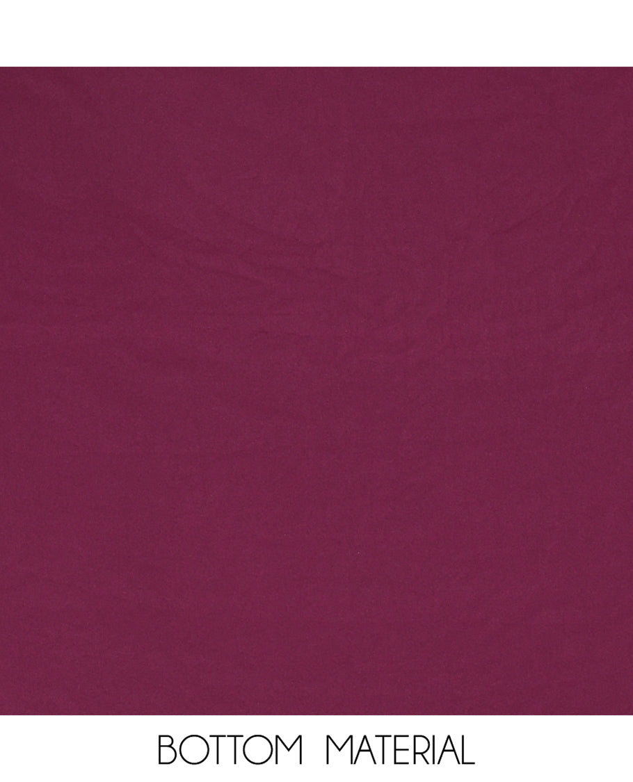 Purple Georgette Material Churidar, Woven with Sequins Embroidered Top, a Matching Bottom, and Embroidered Dupatta