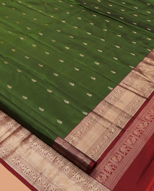 Green Kanchipuram Silk Saree