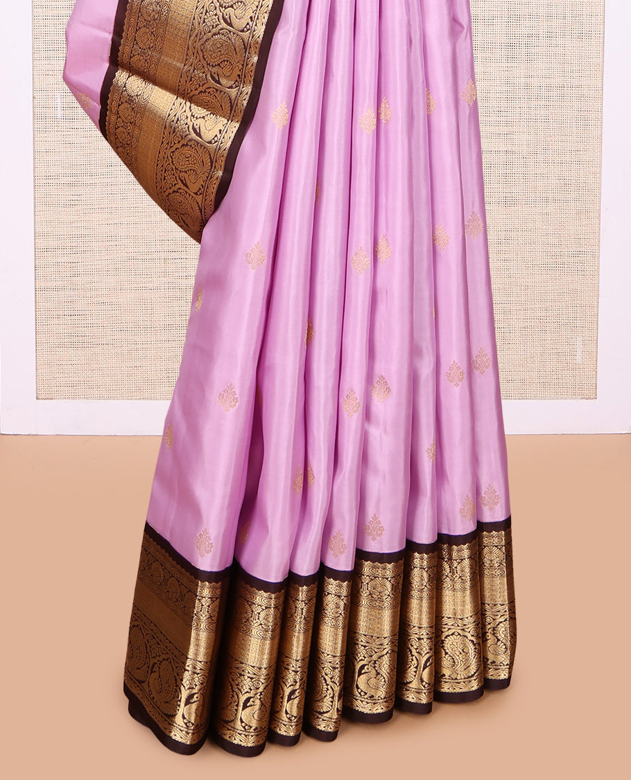 Pink Kanchipuram Silk Saree