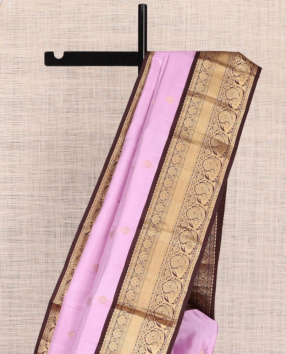Pink Kanchipuram Silk Saree