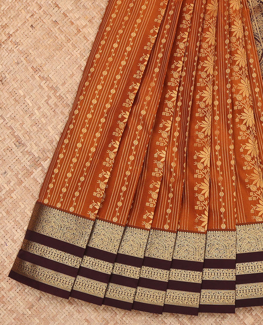 Rust Budget Silk Saree