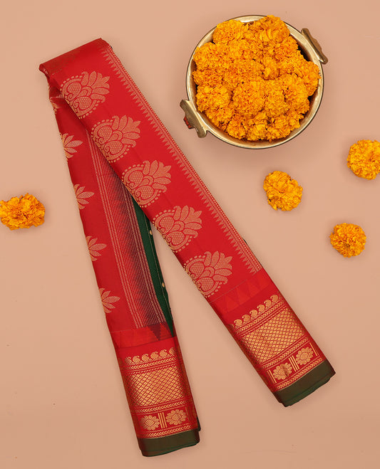 Green Gadwal Silk Saree