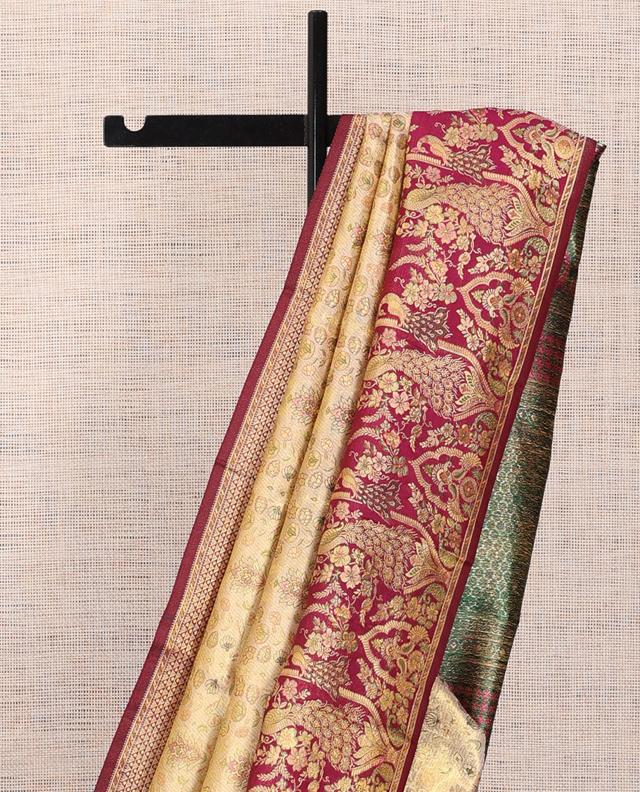 Gold Kanchipuram Tissue Silk Saree
