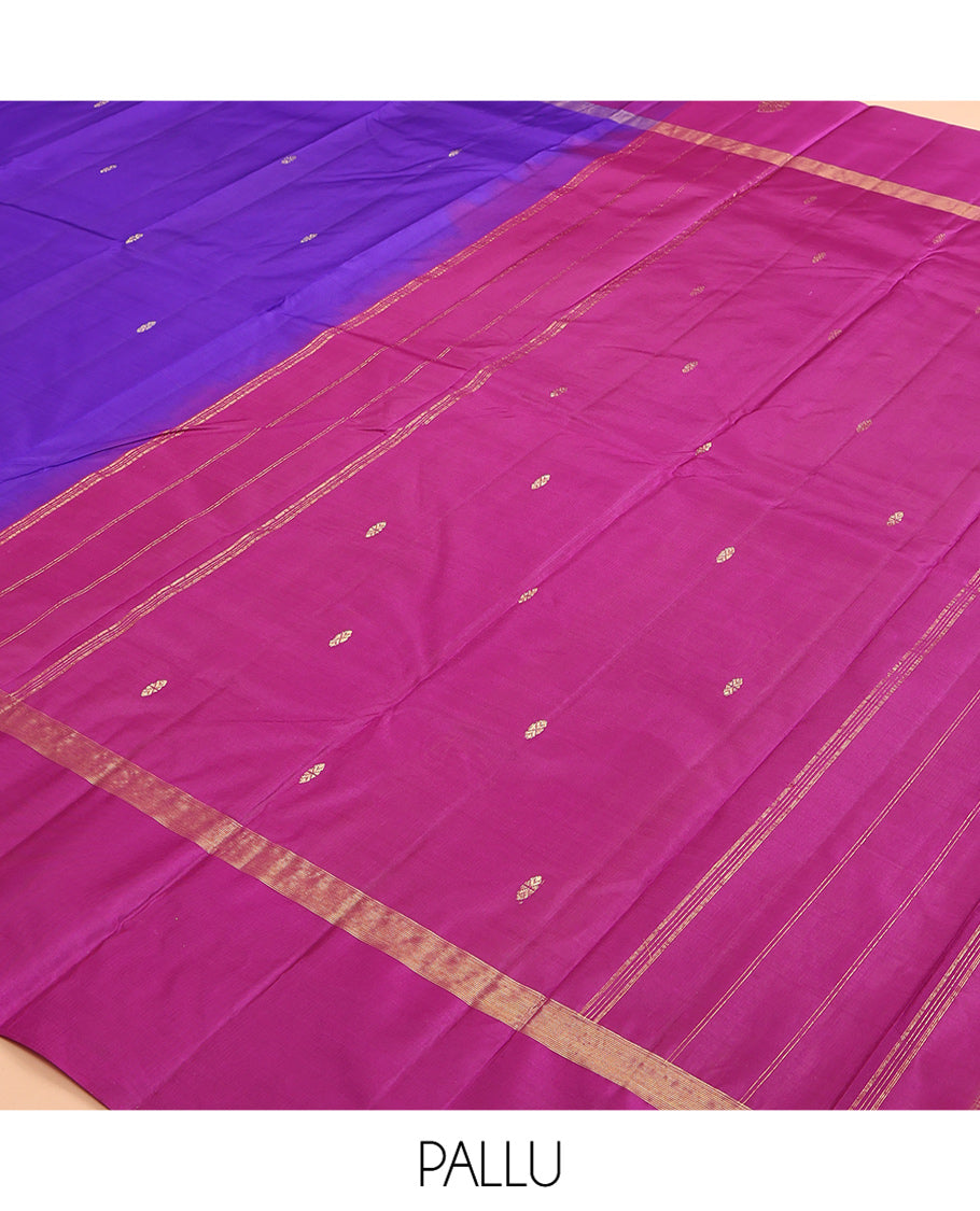 Violet Kanchipuram Silk Saree