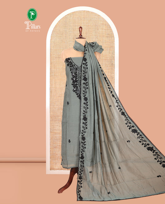 Steel Grey Chudidar Material