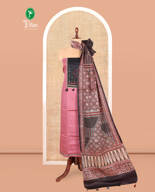Onion Pink Material Chudidar Set