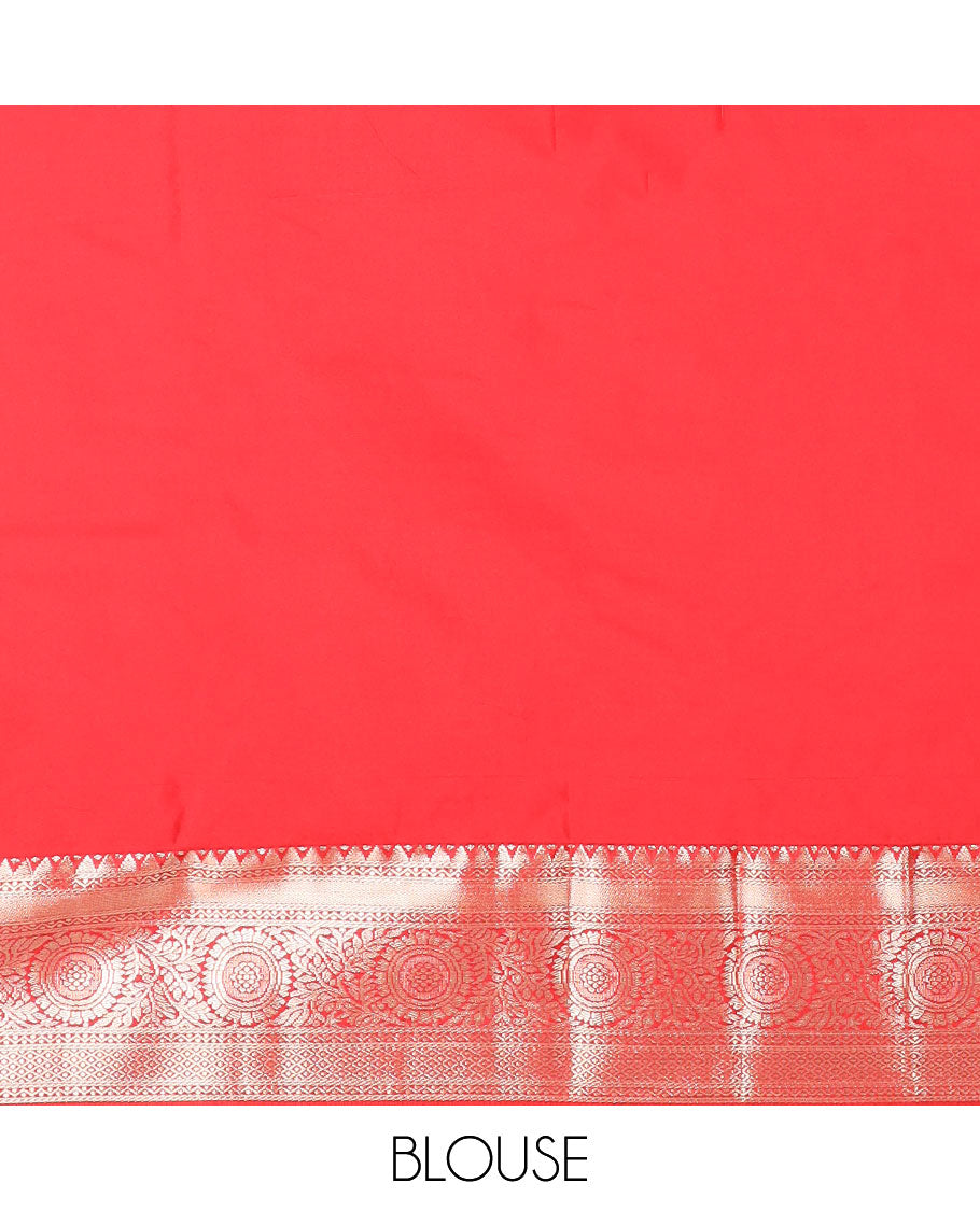 Black zari buttas gift saree, contrast traditional zari design border, and geometric patterned pallu