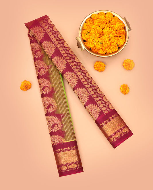 Green Gadwal Silk Saree