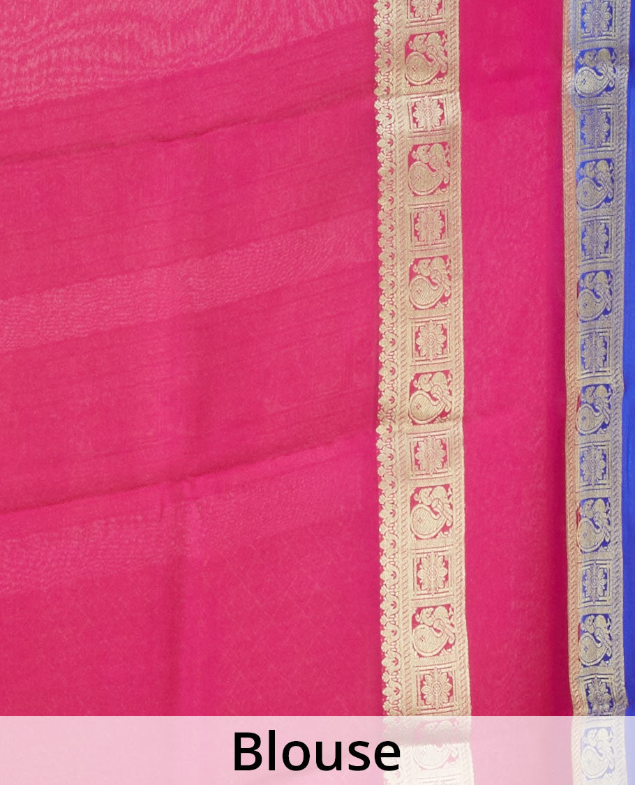 Grey mysore silk saree with zari buttas, contrast rettai pettu border of peacock & floral & pallu of jaal designs 