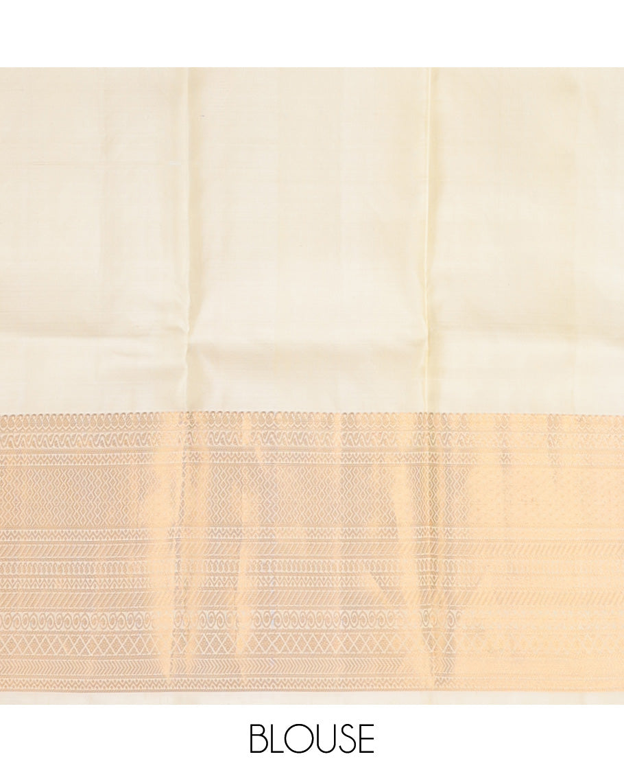 Purple zari buttas silksaree, contrast jaal pallu & border of neli kodi poun,muthu,manga,mayil kann,kathir & kodi visiry