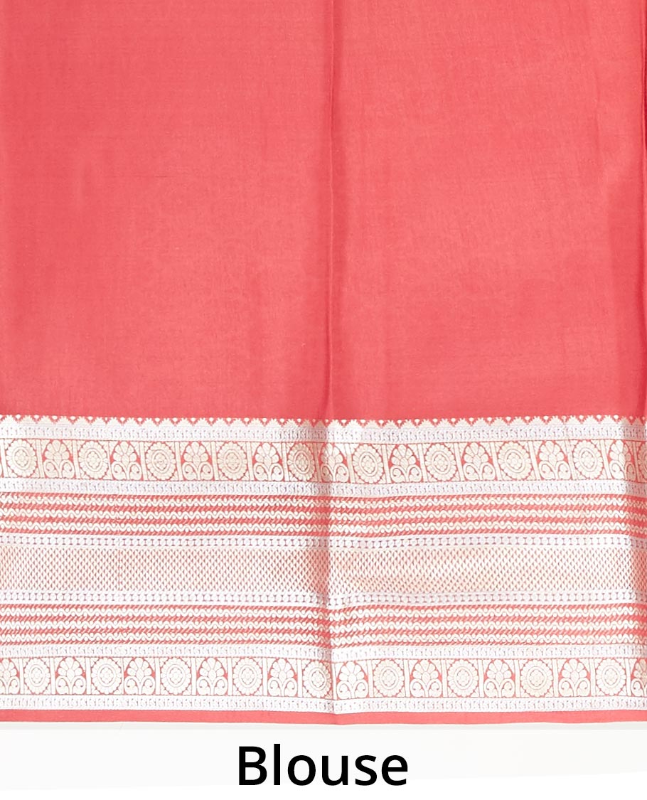 Yellow mysore silk saree with zari designs, contrast traditional zari design border & pallu of jaal designs