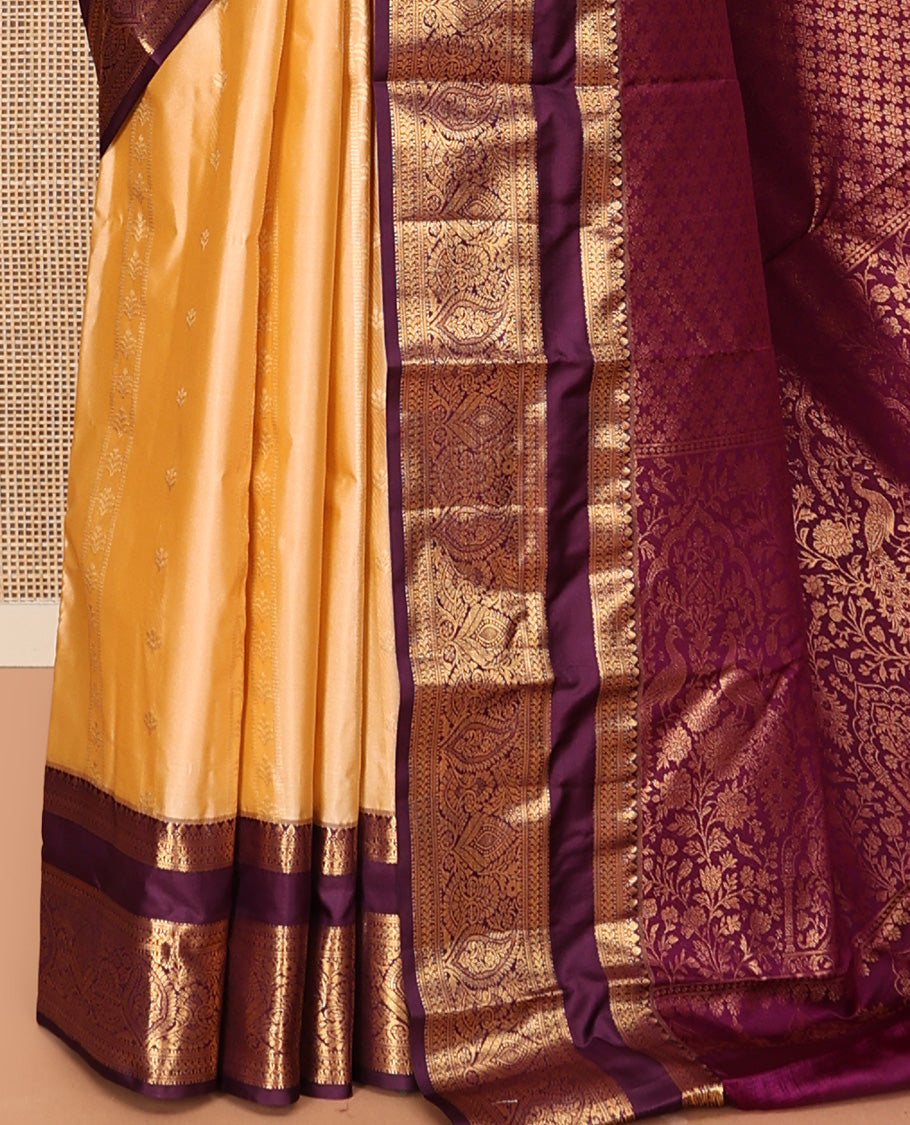 Sandal Zari Design Gift Saree