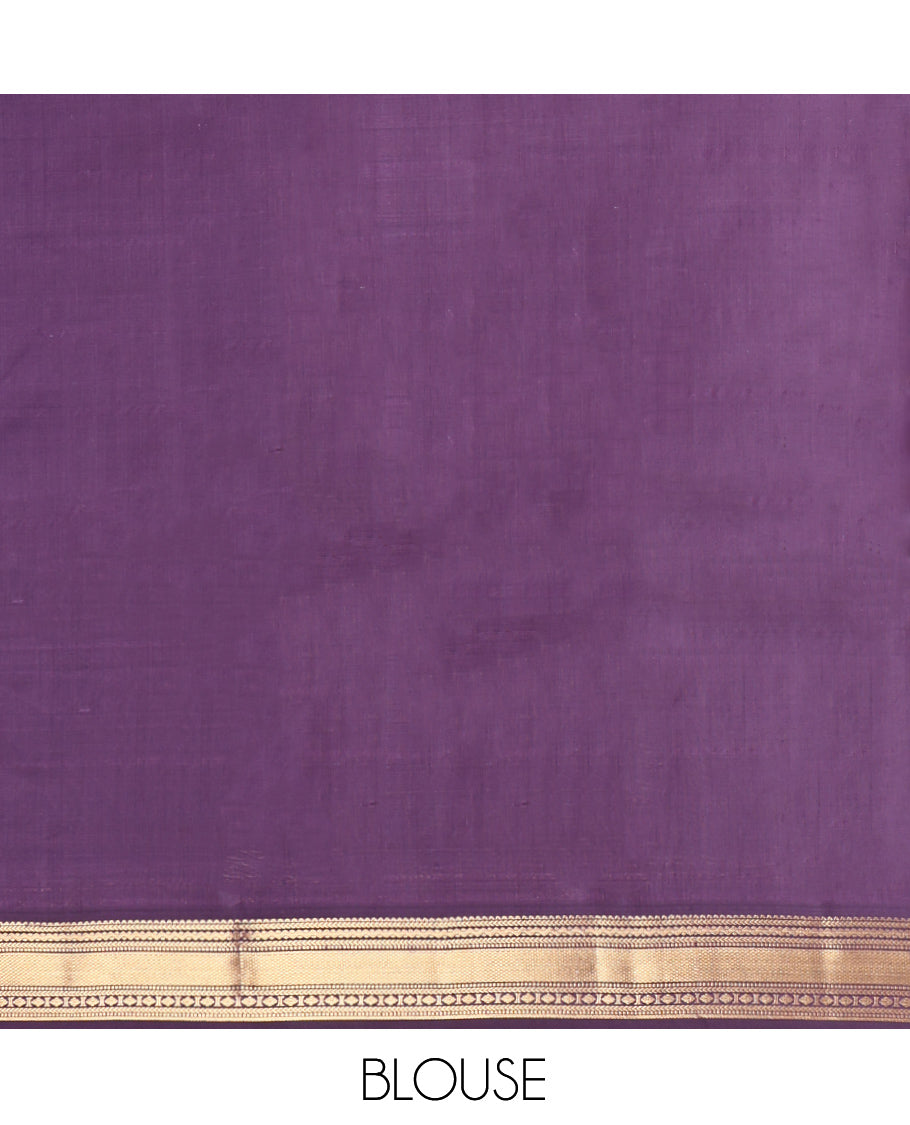 Cream Vasundhara Lite-Silk Mix Saree, Adorned with Checks, Complemented by a Contrast Temple Border of Rekku, Kathir, Neli, and Mayil Kann Designs, Temple Pallu, and a Contrast Blouse
