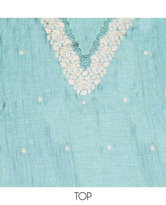 Blue Material Chudidar Set