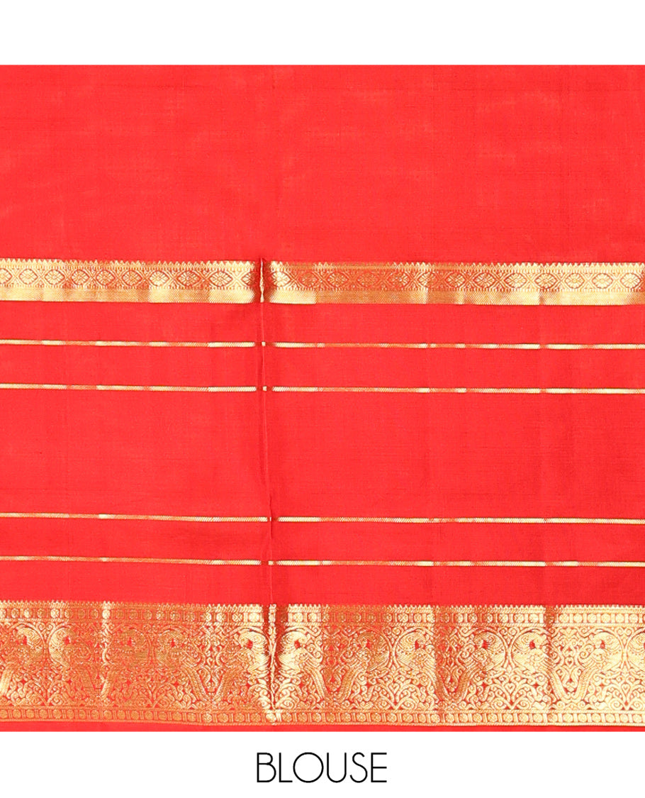 Red Venkatagiri Silk Saree