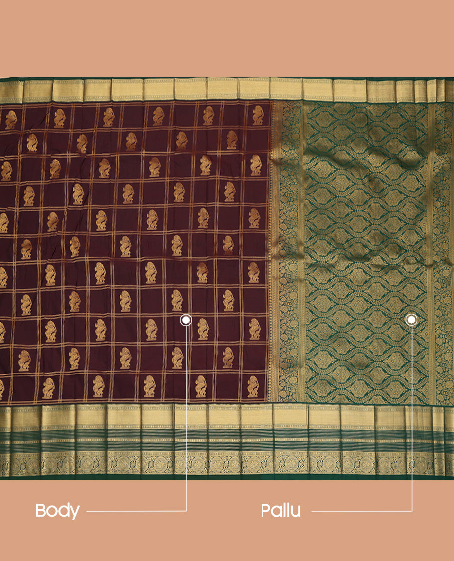Brown Budget Silk Saree