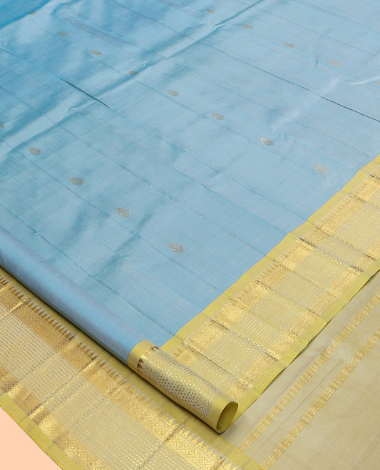 Blue Woven Kanchipuram Silk Saree