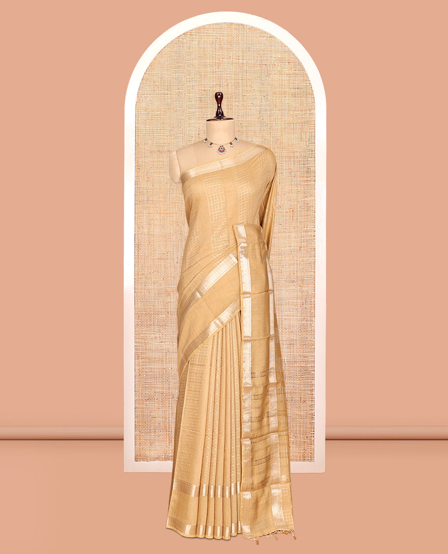 Sandal Assam Silk Saree