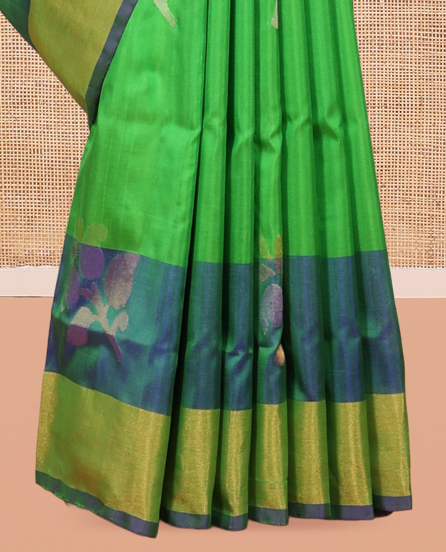 Green Uppada Butta Silk Saree