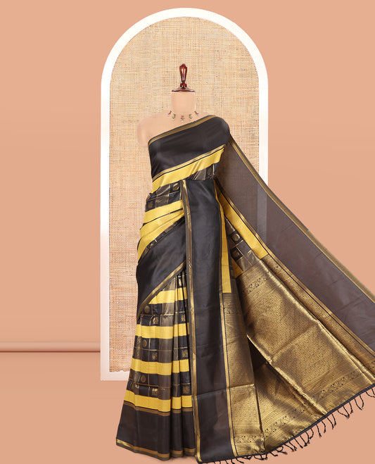 Mustard Elite Soft Silk Saree