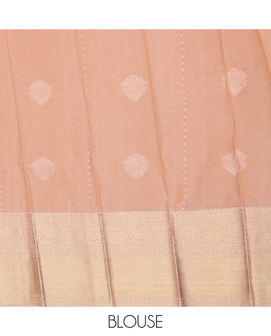 Red zari design gift saree, contrast traditional zari design border, and jaal pallu