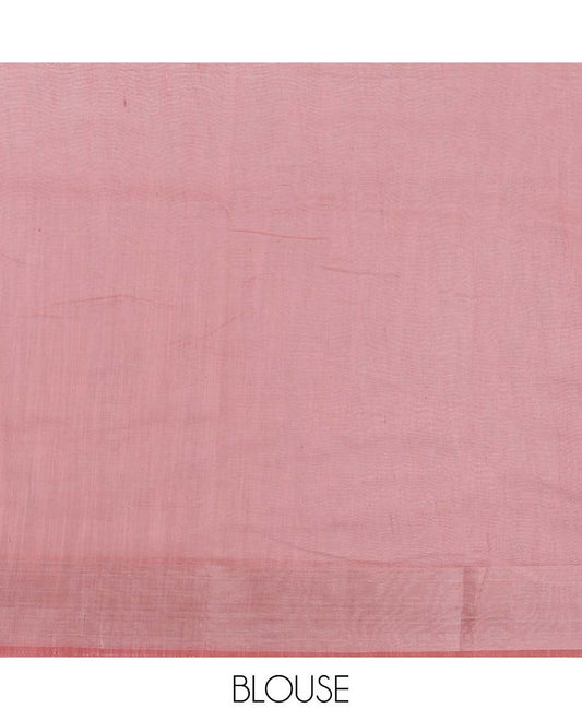 Red intricate design budget cotton saree, plain border & abstract printed pallu of argyle designs