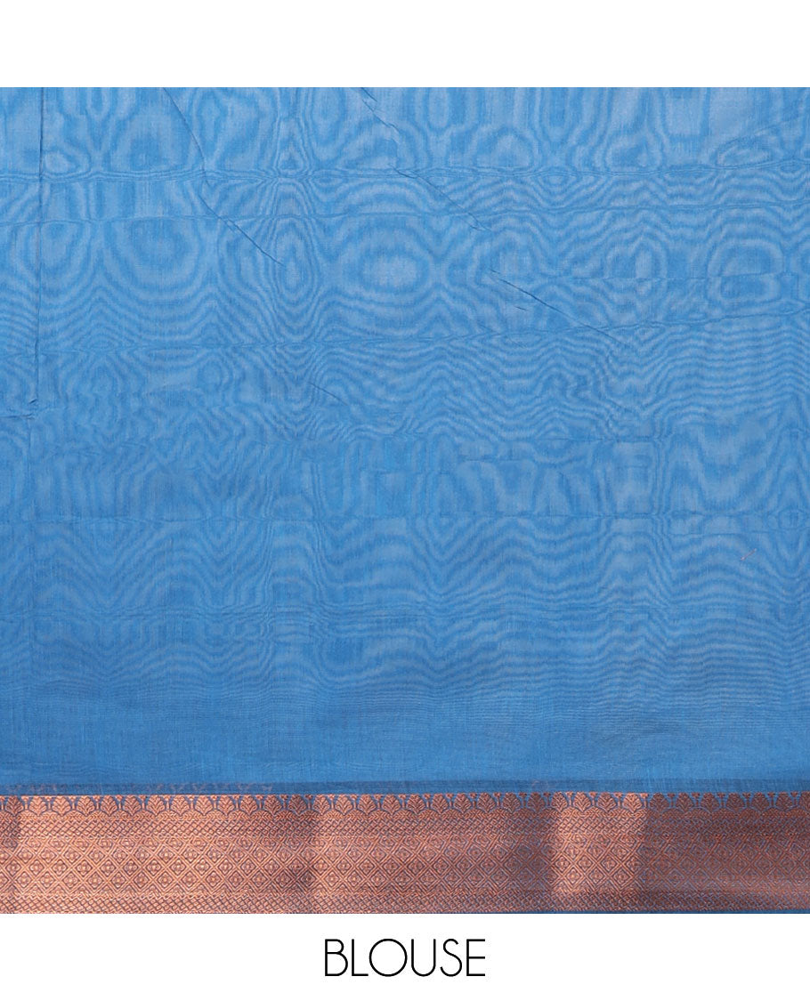 Black floral design semi-silk cotton saree, traditional design border & contrast pallu of intricate designs