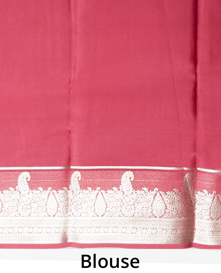 Maroon zari buttas mysore silk saree, traditional design zari border & intricately designed pallu