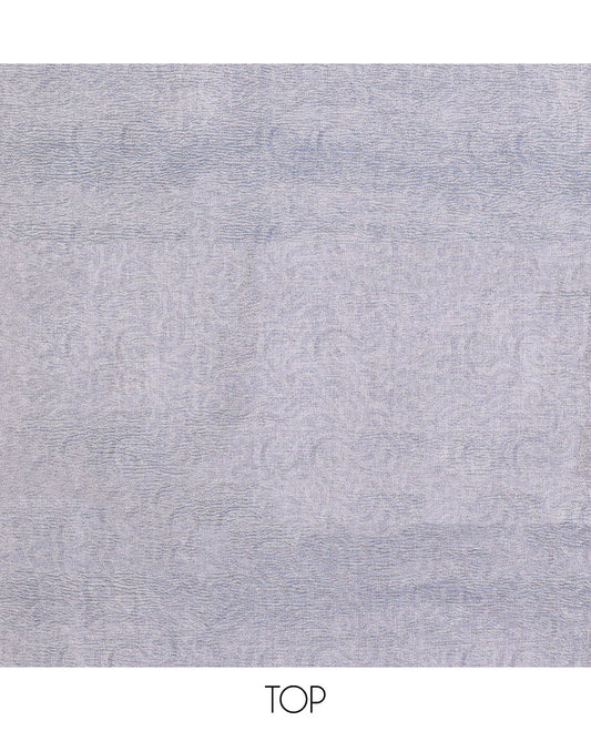 Grey chudidhar material set, unique  printed top, plain bottom & abstract printed dupatta