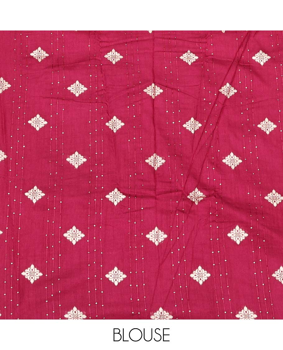 Pack of 2 combo crepe silk sarees, green & pink zari designs sarees, traditional zari borders & intricate pallu