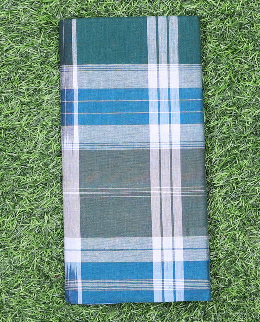 Multi-color unevenly checked cozy pure cotton lungi