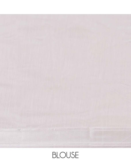 Grey floral motifs printed budget cotton saree, unique design border & floral printed pallu