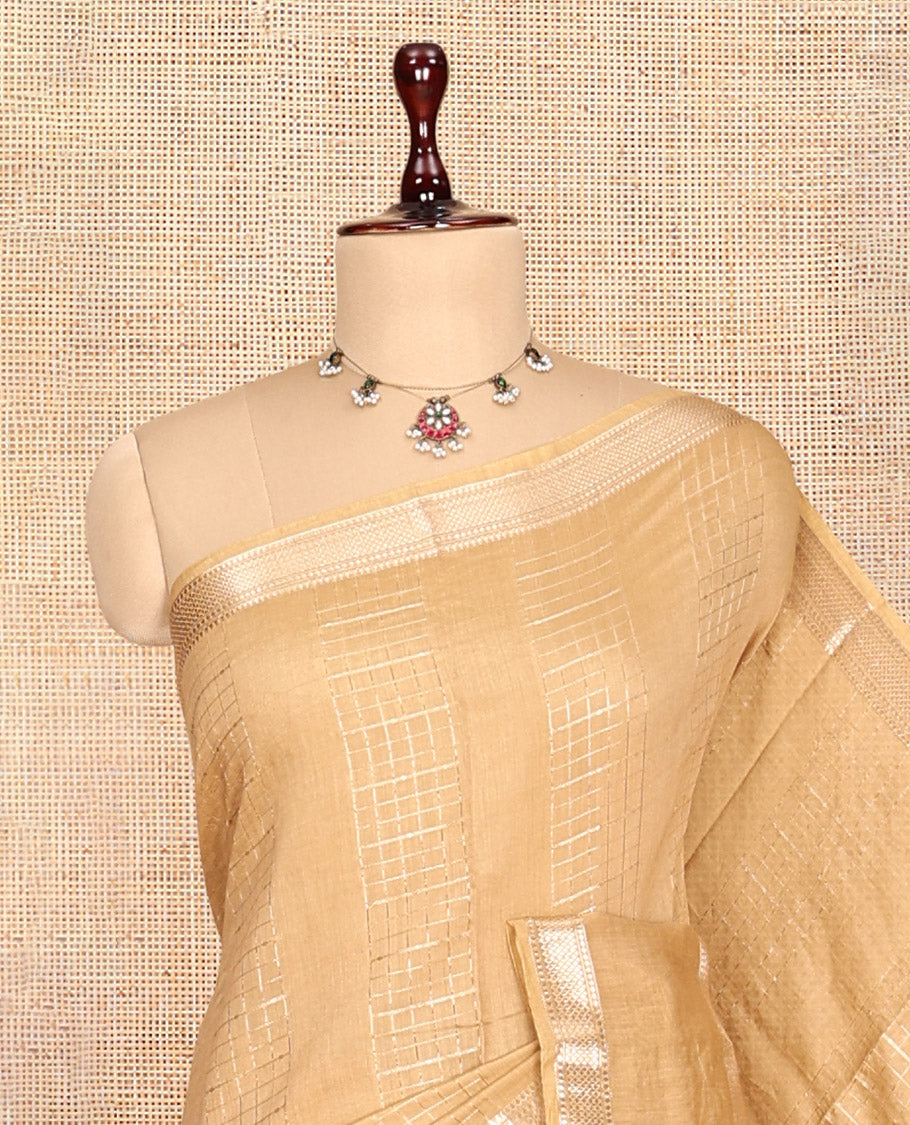 Sandal Assam Silk Saree