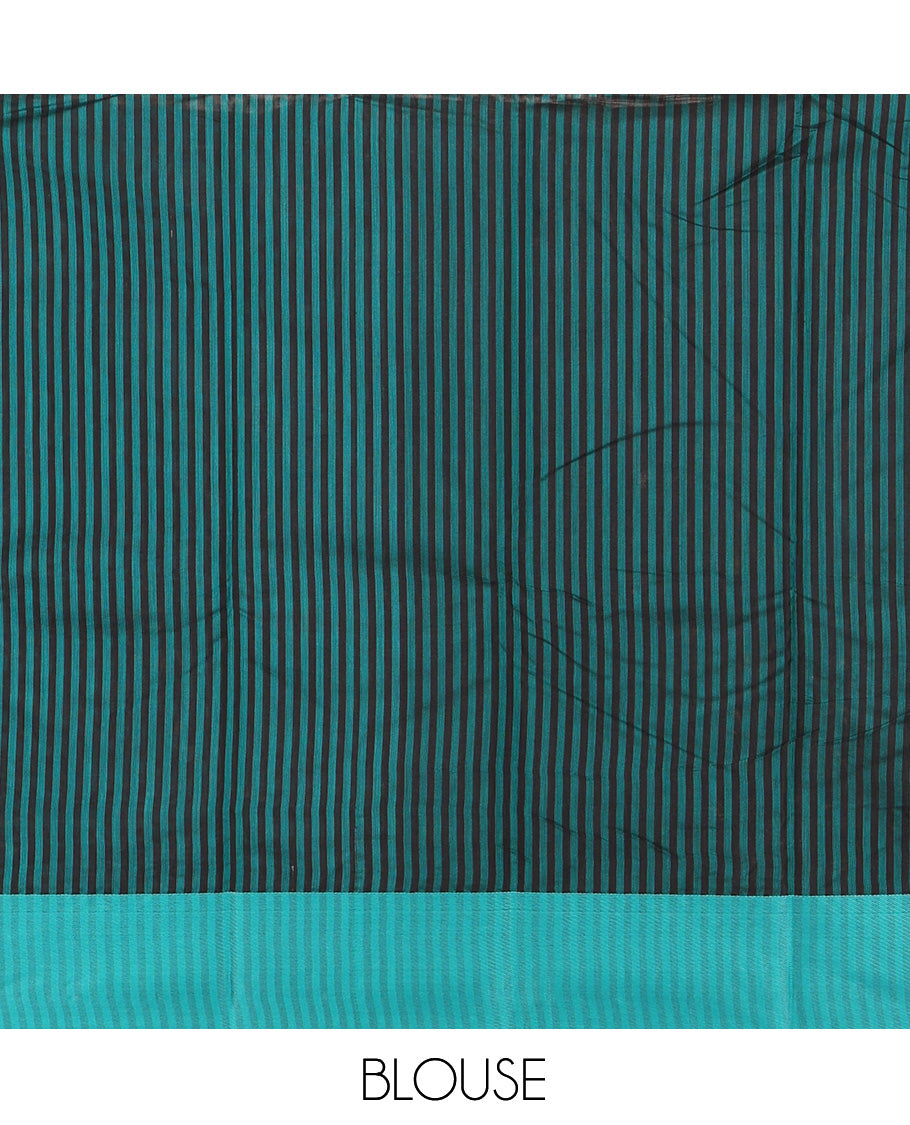 Black Semi-Silk Cotton Saree