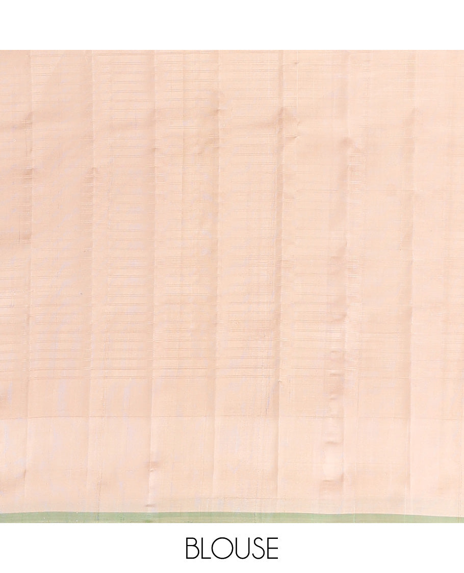 Cream Gadwal Silk Mix Saree