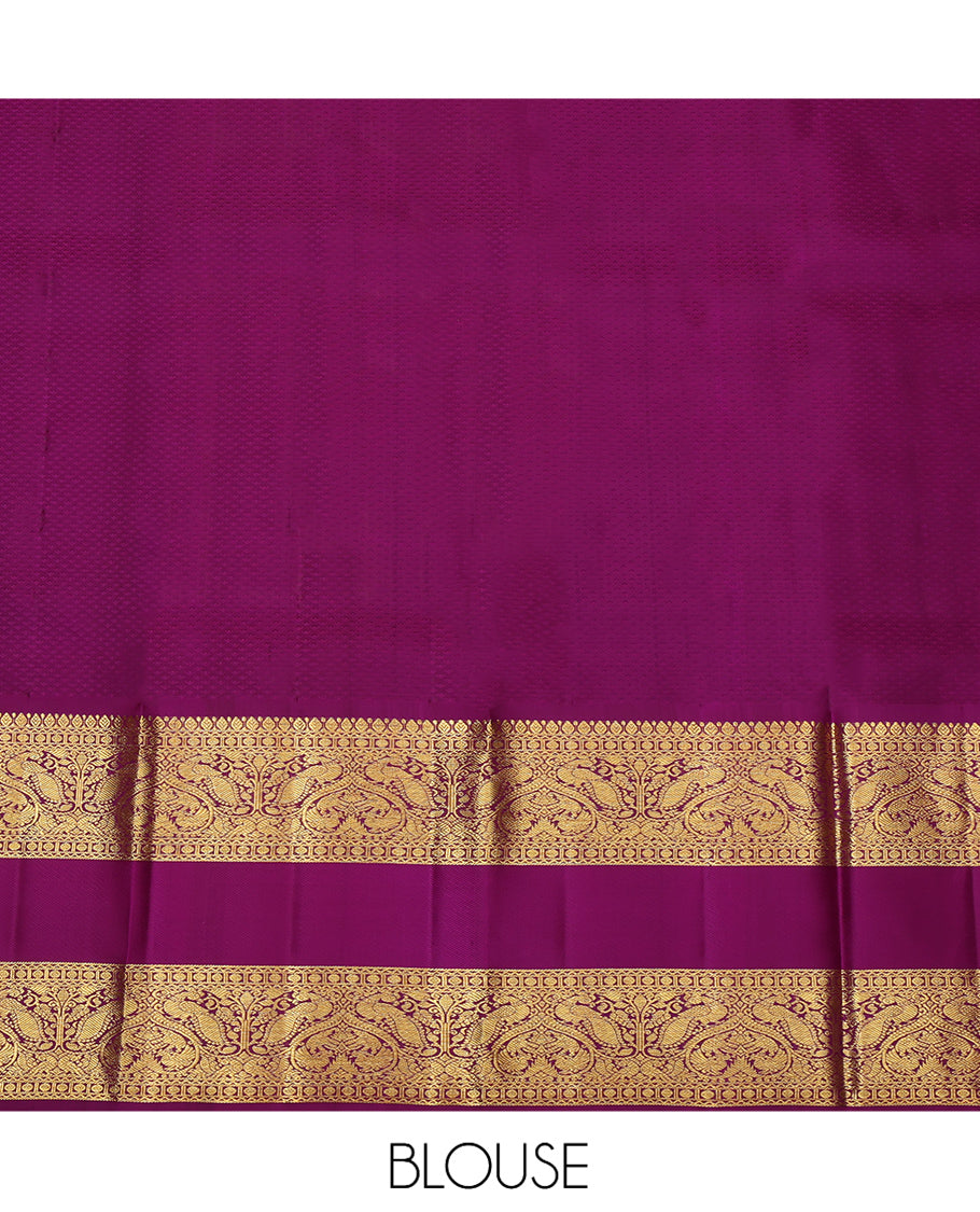 Yellow Pure Silk Pavadai Material Set