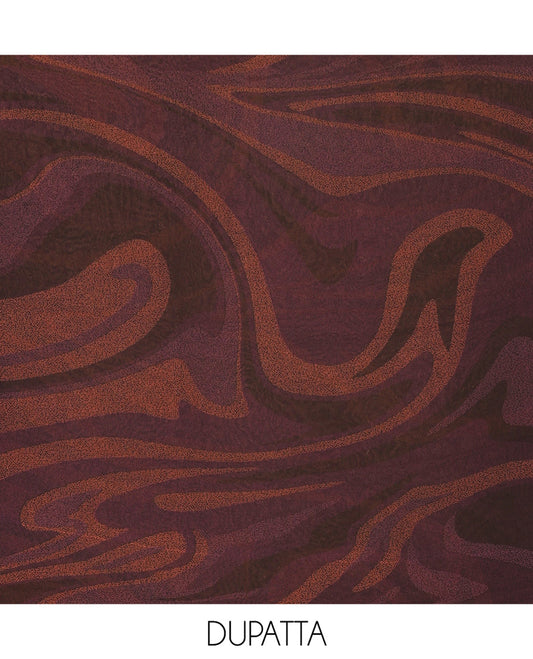 Black and Purple Material Chudidhar Set Elevated with Patch Neck and Sequins Embroidered Vichitra Silk Top, Plain Santoon Bottom, and Vichitra Silk Abstract Printed Dupatta