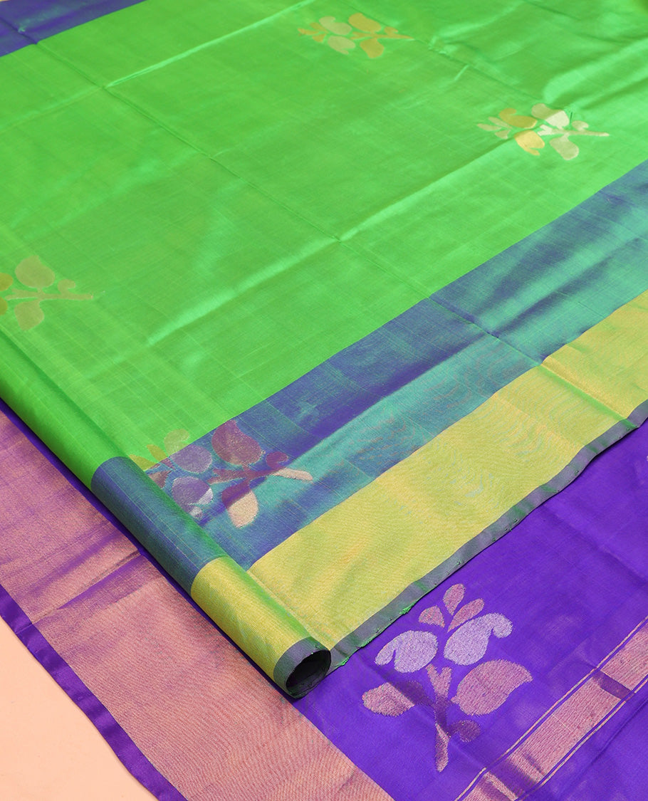 Green Uppada Butta Silk Saree