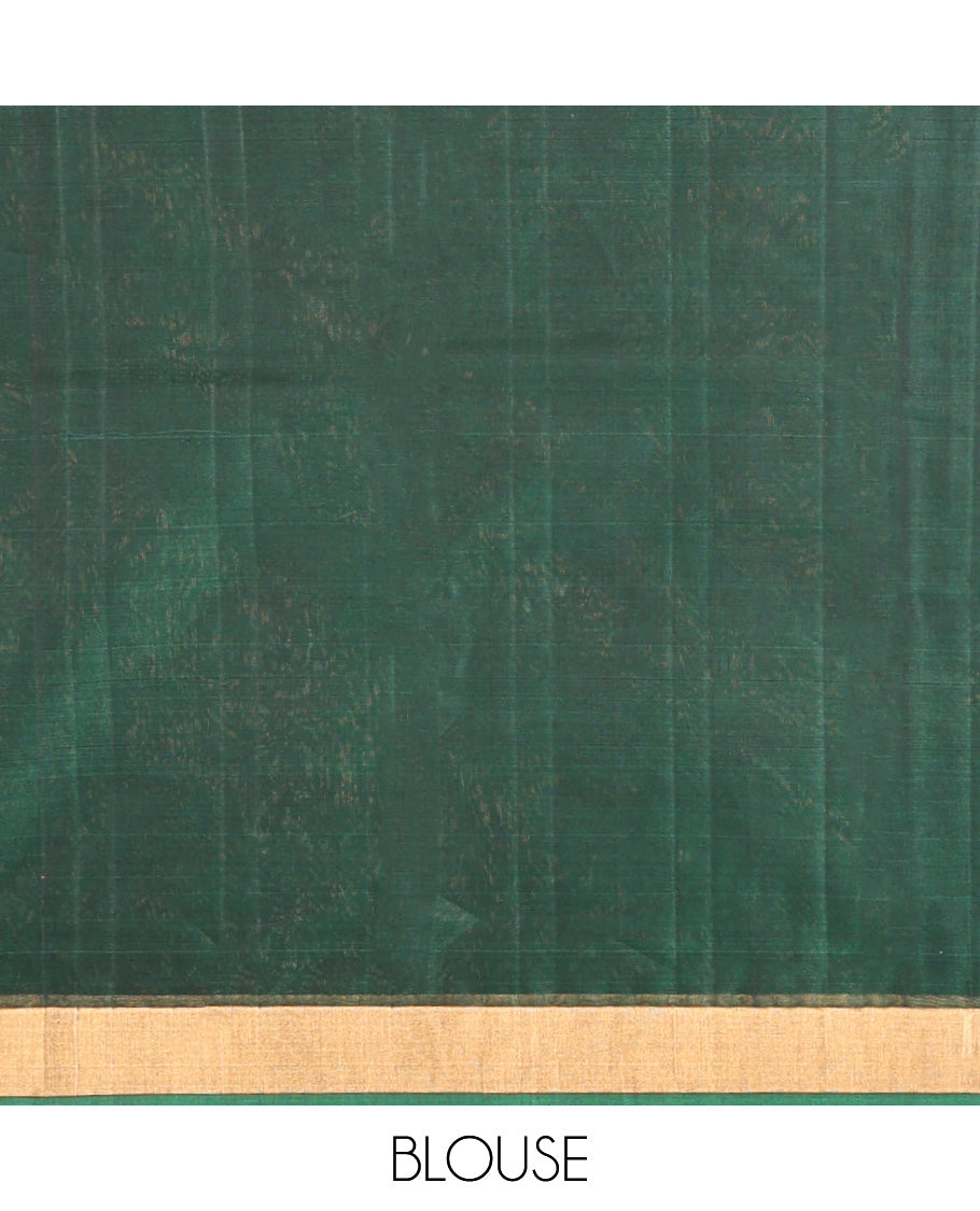 Peach Zari Design Silk Cotton Saree