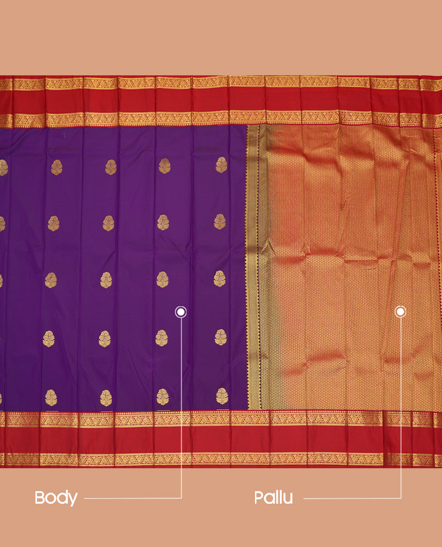 Violet Budget Silk Saree