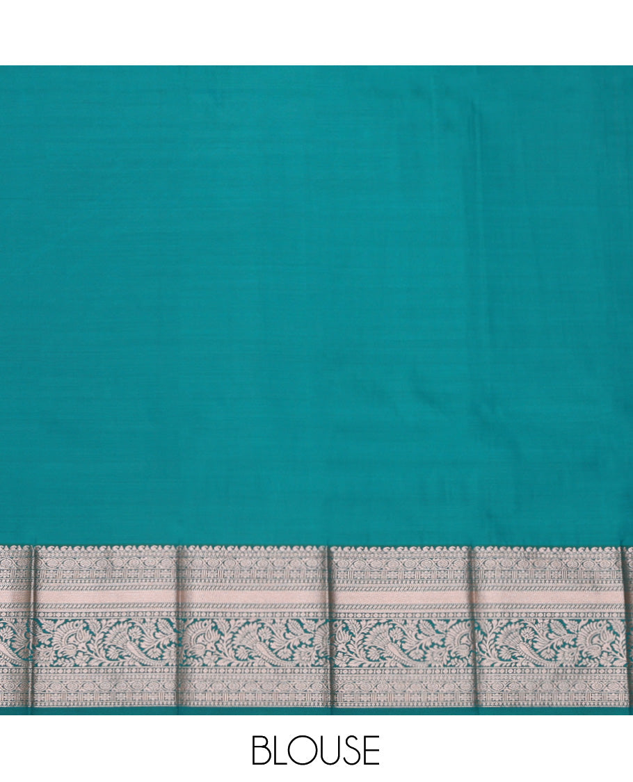 Violet Budget Silk Saree, Crafted with Jacquard Design, Complemented by Contrast Traditional Zari Border, a Grand Pallu and a Contrast Blouse