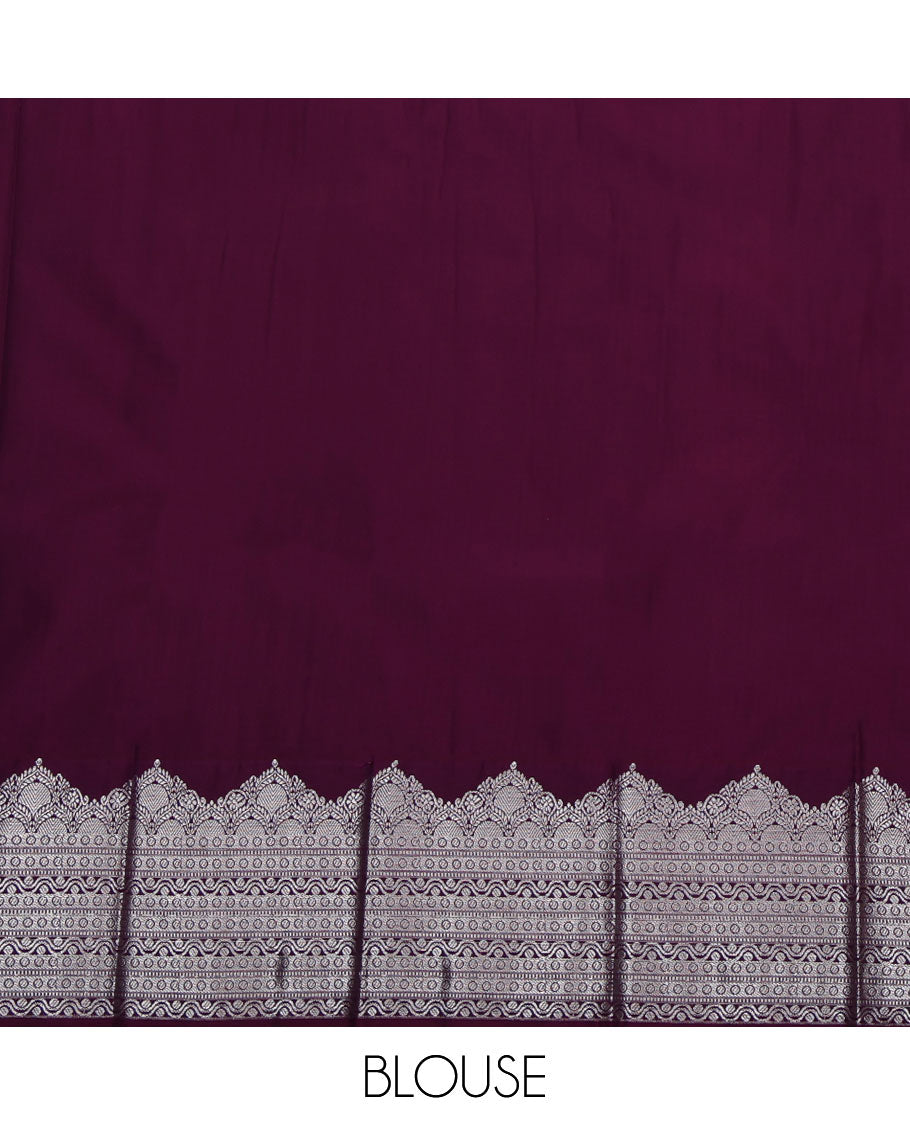 Light Sandal Budget Silk Saree, Featuring Zari Stripes All Over Its Body, Complemented by a Contrast Traditional Zari Design Border, Intricately Designed Pallu, and Paired with a Contrast Blouse