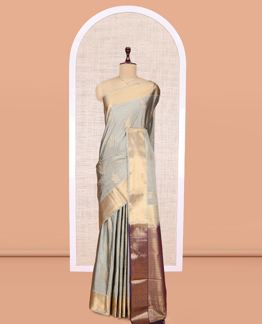 Grey Budget Silk Saree