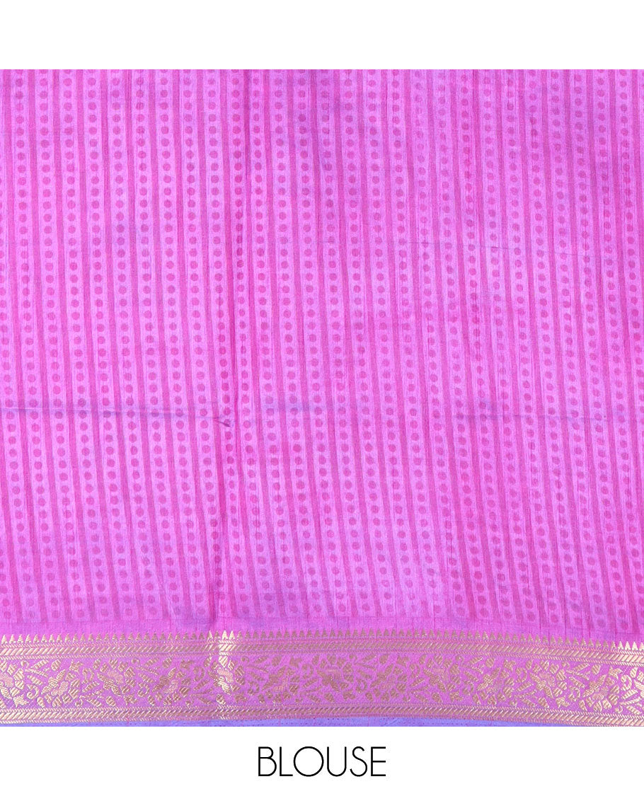 Royal blue floral vine patola silk saree, contrast traditional zari border and pallu of Pichwai cow and peacock motifs