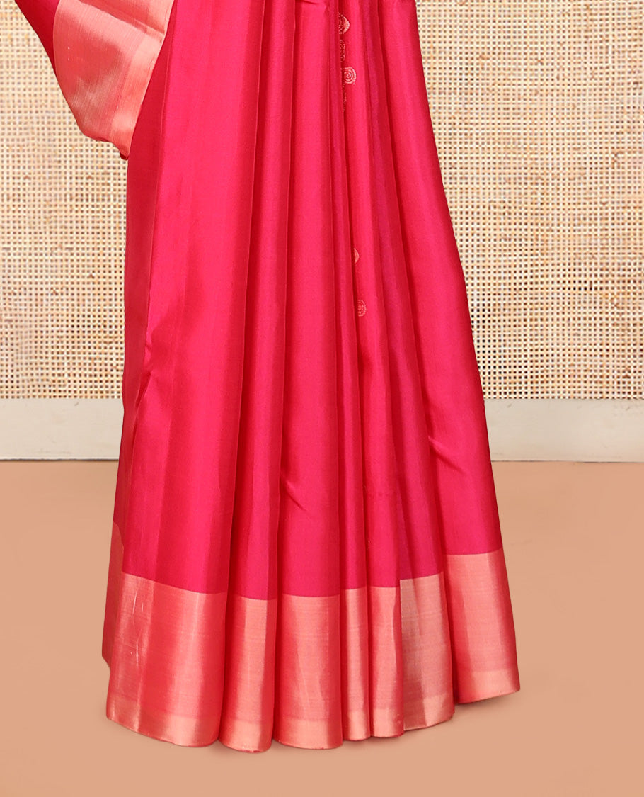 Pink Mayuri Lite Silk Mix Saree