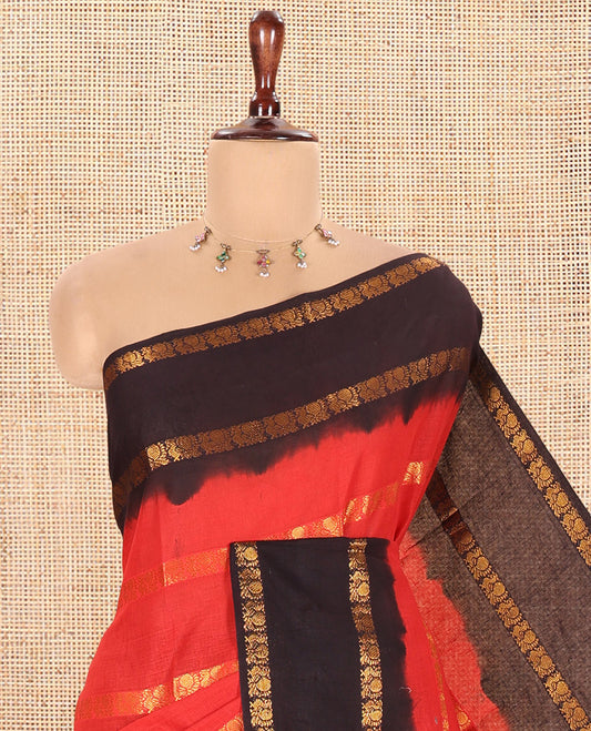 Red Sungudi Cotton Saree